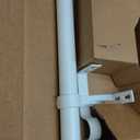 Ivilon Drapery Window Curtain Rod Set - Square Design 1 1/8 Rod. 28 to 48 Inch. Ivory/White