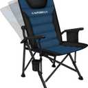 Supperella Movable Backrest Camping Chair for Adults with Cup Holder Folding Lawn Chairs for Outdoor Activities, Sports, Travel & Picnic