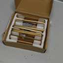 Goo-Ki Champagne Bronze Cabinet Pulls with Hole Center 5''(128MM),Modern Zinc Finger Pulls for Drawer,Wardrobe,Cupboard,6 Pack