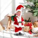 Father Santa Donald Christmas Figurine 45cm (Red)  Funny Holiday Character Ornament  Novelty Christmas Decoration for Home, Party & Garden
