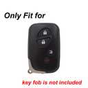 WEIBISS 2Pcs Silicone Key Fob Cover Protector Keyless Jacket Remote Holder for Lexus GX460 RX350 ES350 IS250 GX460 LX570 IS350 GS430 GS300 GS450h HYQ14AEM HYQ14ACX, Black+Pink