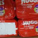 Huggies Size 3 Baby Diapers, Little Movers HuggFit 360 Baby Diapers with 360 Waistband, Size 3 (16-28 lbs), 168 Count (3 Packs of 56)