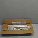 Brushed Nickel Curtain Rods for Windows 66 to 120 Inches, 1 Inch Adjustable Length Heavy Duty Window Curtain Rod With Decorative Finials For Kitchen, Room