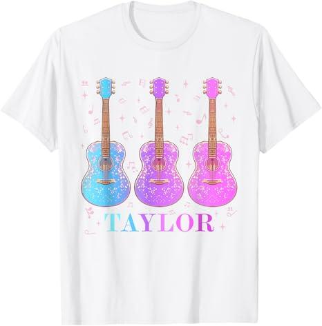 Taylor First Name I Love Taylor Girl Groovy 80's Vintage T-Shirt,Small