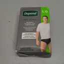 Depend Washable Adult Incontinence Underwear for Men, Reusable, Light Absorbency, Large, Black, 1 Count