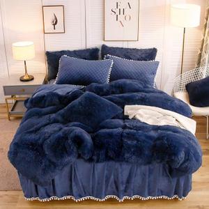 LIFEREVO Luxury Plush Shaggy Duvet Cover Set, Ultra Soft Velvet Fluffy Furry Duvet Cover Set(1 Faux Fur Fuzzy Comforter Cover + 2 Pom Poms Pillowcases) Solid Bedding Set, Zipper Closure(King, Navy) LIFEREVO Luxury Plush Shaggy Duvet Cover Set, Ultra Soft Velvet Fluffy Furry Duvet Cover Set(1 Faux Fur Fuzzy Comforter Cover + 2 Pom Poms Pillowcases) Solid Bedding Set, Zipper Closure(King, Navy)