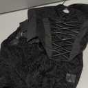 Womens Sexy 2 Piece Outfits Lace Up Band Top Ring Cutout Long Pants Sexy Club Sets (Small, Black)