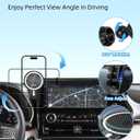 PZK Car Phone Mount for 2020-2025 2026 Toyota Highlander L/LE/Hybrid XLE/Nightshade Accessories 8-inch Screen Magnetic 15W Fast Wireless Charger Cell Phone Holder Not Affect Vent (Not fit 12.3 inch)