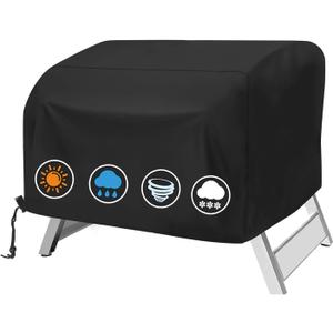 Table Top Grill Cover for Megamaster 2 Burner, Heavy Duty 600D Outdoor Waterproof Portable Tabletop Gas Grill Cover for Megamaster 2-Burner BBQ Accessories