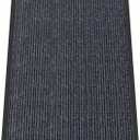 Kuyal Front Door Mat, 2'x3' Indoor Outdoor Entrance Mats, Commercial Floor Inside Outside Entrance, Heavy Duty Durable Welcome Mat, Rubber Backing Non Slip Outdoor Mats for Entryway,Dark Gray