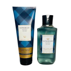 Bath & Body Works Gingham Hero Ultimate Hydration Body Cream and Body Gel Wash 2 Piece Set Bath & Body Works Gingham Hero Ultimate Hydration Body Cream and Body Gel Wash 2 Piece Set