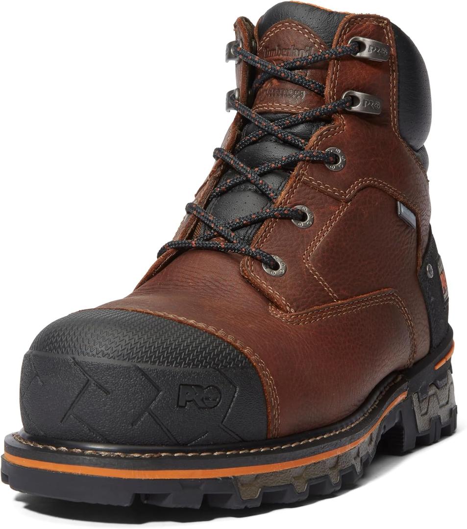 Timberland PRO mens Boondock 6" Composite Safety Toe Insulated Waterproof Industrial Work Boot (10, Brown-2024 New)