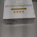 Yahi Red Light Therapy Mask for Face, Cordless 7-in-1 Red Light Mask with 850nm NIR LED Face Mask Light Therapy for Anti-Acne & Anti-Aging, USB-C rechargeable for Use at Home Work Travel, White