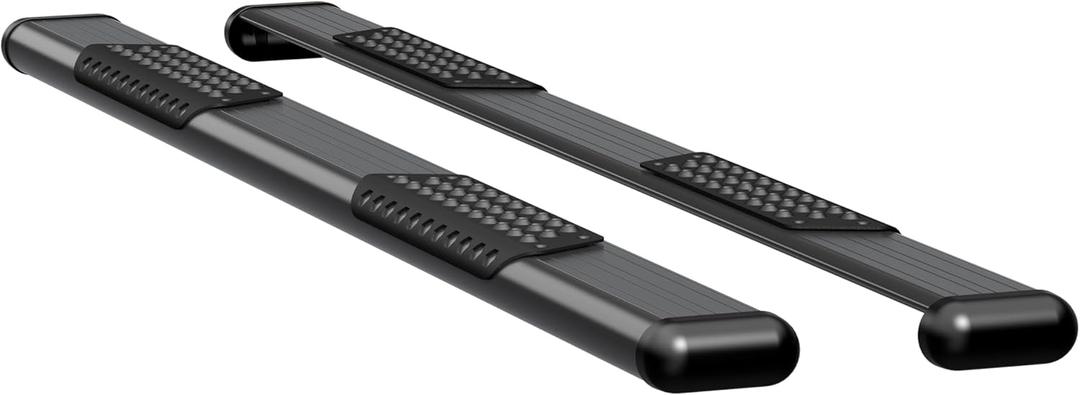 LUVERNE 584088-571117 O-Mega II 88-Inch Black Aluminum Wheel to Wheel Side Steps, Select Chevrolet Silverado, GMC Sierra 1500, 2500, 3500 HD