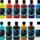 Mont Marte Signature Basic Color Acrylic Paint Set, 16.9oz (500ml), Semi-Matte Finish,Suitable for Canvas, Wood, Fabric, Leather, Cardboard, Paper, MDF and Crafts Pack of 12