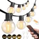 addlon 200FT Outdoor String Lights G40 with Remote Control, Dimmable Patio Globe LED Lights Waterproof Shatterproof, Hanging Outside Lighting for Backyard, Garden, Deck, Balcony, Porch, Caf, Bristo
