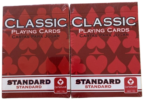 2 Packs Cartamundi Classic Playing Cards - 52 cards per deck, New & Sealed 2 Packs Cartamundi Classic Playing Cards - 52 cards per deck, New & Sealed