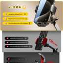 LISEN Gooseneck Phone Holder for Bed Desk [3rd Upgrade] Cell Phone Stand for Desk Bed Gaming Accessories,Gifts for Men Mom Senior Tech Mount for Recording Filming Laying Down Flexible Magic Arm Clamp