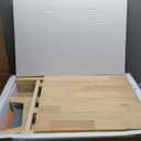 Solid Wood Kids Table and Chair Set with Removable Tabletop, Toddler Construction Train Table with 2 Chairs & Storage Drawers, Activity Craft Play Desk for Drawing Reading in Nursery Playroom (Large)