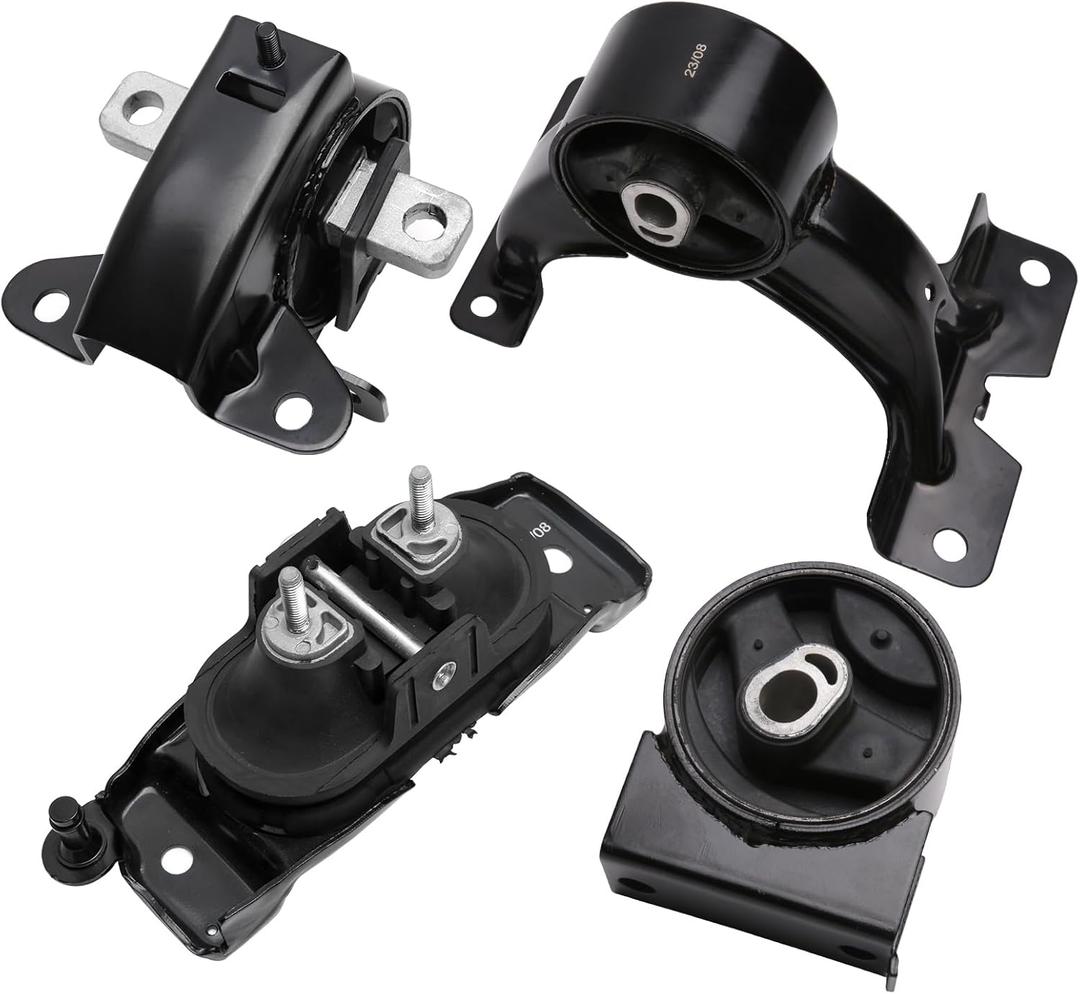 Engine Motor & Transmission Mount Set of 4 - Compatible with Chrysler, Dodge, and Ram 3.6L Automatic Transmission - Town & Country, Grand Caravan, C/V - Replaces Four Parts A5665, A5480, A5589, A5577