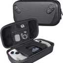 Carrying Case for Rog Xbox Ally X/Rog Xbox Ally 2025 DOBEWINGDELOU Handheld Console Protective Hard Carry Shell Portable Travel Bag Waterproof Dustproof Black (Upgrade)