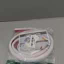 78" Side Buckle Cable Hider Cords, Extension Cord Covers for Wires On Wall, Adhesive Cord Hider for Wall Mount Tv, Wire Channel for Cable Concealer, Cable Raceway Home & Office, White, W 1.08" H 0.6."