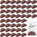 48 Pcs Wooden Table Number Stands Indoor Lightweight Wedding Table Name Holder Semicircular Design Place Card Holders Office Tag Photo Menu Clips Banquet Birthday Party Restaurant