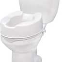 Drive Medical 12066 Premium Raised Toilet Seat, Standard Seat, White