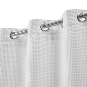 Insta Curtain Up In An Instant White Hotel Shower Curtain 71inch×74inch