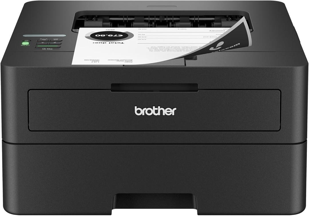 Brother HL-L2460DW Wireless Compact Monochrome Laser Printer with Duplex, Mobile Printing, Black & White Output | Includes Refresh Subscription Trial(1),