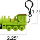 ArtCreativity Light-Up Train Backpack Clips with LEDs and Sounds, Set of 3, Fun Bag Accessories for Kids and Adults, Unique Back to School Supplies, Train Birthday Party Favors for Boys and Girls