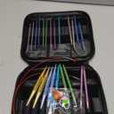 Yarniss 13 Pair Circular Knitting Needle Set 3.0~10.0mm, Interchangeable Aluminum Knitting Needles with Case