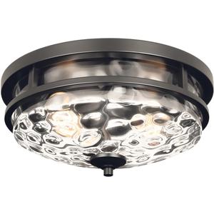 Flush Mount Ceiling Lights, 2-Light Farmhouse Close to Ceiling Light, Industrial Ceiling Lighting Fixture for Kitchen Hallway Bedroom Living Room Stairways Porch (Black)