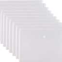 11 x 17 Clear Large Plastic Envelopes Document File Storage Holder 10 Pack Hook Loop Closure