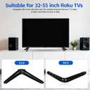 PRETYZOOM Tv Stand for 32-55 Inch Tvs Tabletop Mounting Bracket with Screws Compatible with Tc Brackets Stable Non-Slip Base Easy Installation 8.26X2.36X1.18 Inches