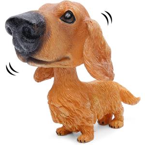 Bobble Head Dogs Bobbing Heads Car Dash Puppy Car Decoration (Dachshund)