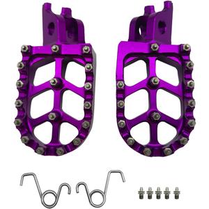 Motorcycle Foot Pegs (PURPLE, KX65 00-19)
