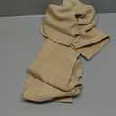 MIULEE Cafe Curtains - 30 Inch Semi Sheer Short Kitchen Window Curtains, Rod Pocket Tier Curtains 2 Panels W26XL30, Camel Beige