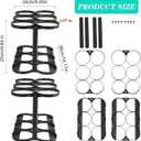 Oxygen Tank Holder, Oxygen Tank Rack, Medical Oxygen Tank Holder, Heavy Duty Oxygen Cylinder Rack for Storage and Transportation, Floor Mountable Oxygen Rack 4.5" Diameter 12 Slots