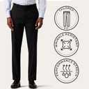 Alton Lane Mercantile Trouser Tailored Fit - Premium Quality Suit Pants for Men, Stylish and Elegant Formal Suit for Men (Black)