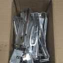 5" 25 Pcs Heavy Duty Hidden Aluminum Gutter Hangers with 1/4 Hex Drill Bit, Repair Sagging Gutters with Pre-Inserted Screw Fast.