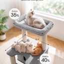 Purrlato Maine Coon Cat Tree for Large Indoor Cats, Cat Tower, Stable Base