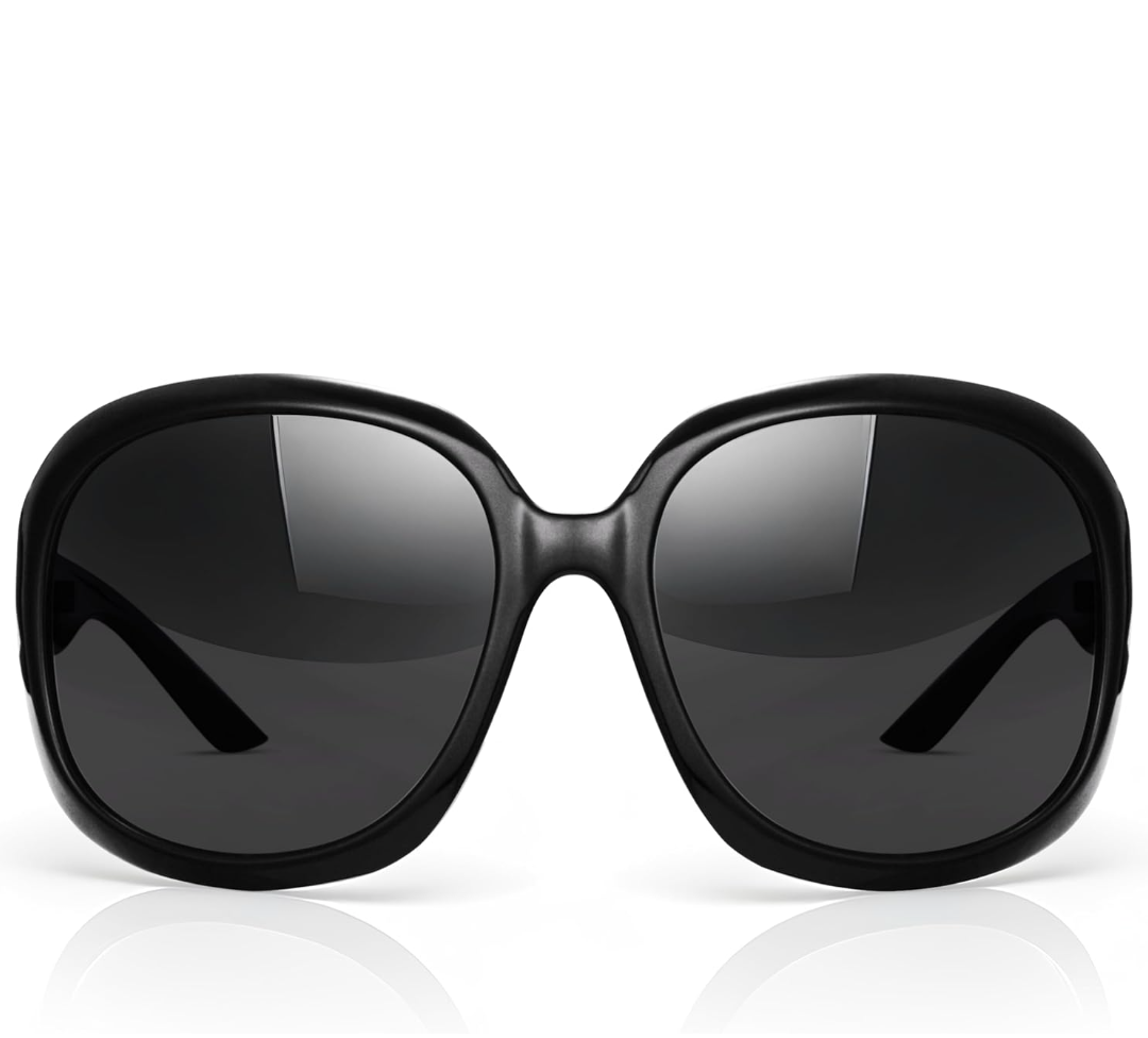 miyya Bug Eye Oversized Polarized Sunglasses Womens, Trendy Retro Sun Glasses for Women 2024, Oversized UV Protection Shades