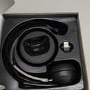 Mopchnic Bluetooth Headset, Wireless Headphone with AI Noise-Canceling Microphone On Ear Wireless Headset with USB Dongle for Computer Office (Black)