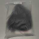 morvally Short Black Purple Wig with 2 Buns Anime Cosplay Synthetic Hair Wigs for Halloween Costume Party (Black Purple, Small Head)