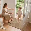 DEXI Jute Door Mat 24x36, Non Slip Doormat Indoor Entrance, Natural Beige