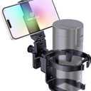 WixGear Stroller Cup Holder with Phone Stand, Cup Holder for Walker and Wheelchair, Versatile Cup Phone Holder for Stroller, Easy Install and Secure Grip for Mobility Aids