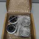 2Sets L68149 L44649 Trailer Axle Hub Bearings Kit with 171255TB Grease Seals, 1.98'' Trailer Dust Caps, Cotter Pins, Axle Nuts & Washers for 3500 lbs 1-3/8'' to 1-1/16'' #84 Spindle