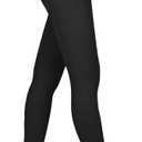 15-20 mmHg Compression Pantyhose for Women, Medical Compression Stockings, Open Toe Compression Leggings, Waist High Compression Tights for Edema, Varicose Veins, Swelling, Pregnant, Nurses, Athletes (Black) M