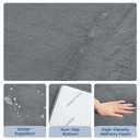 Baby Play Mat for Floor,1.3" Thick Elasti-Foam 50"50" Playpen Mat for Tummy Time,Water Repellent Soft Coral Velvet for Toddler,Infant,Kids,Non-Slip Backing Safe for Crawling(Dark Grey)